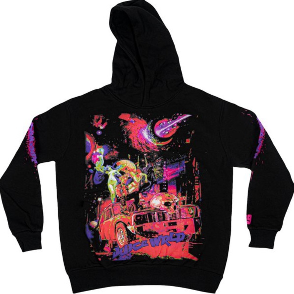 Vlone x Juice WRLD Galaxy Hoodie 'Black'